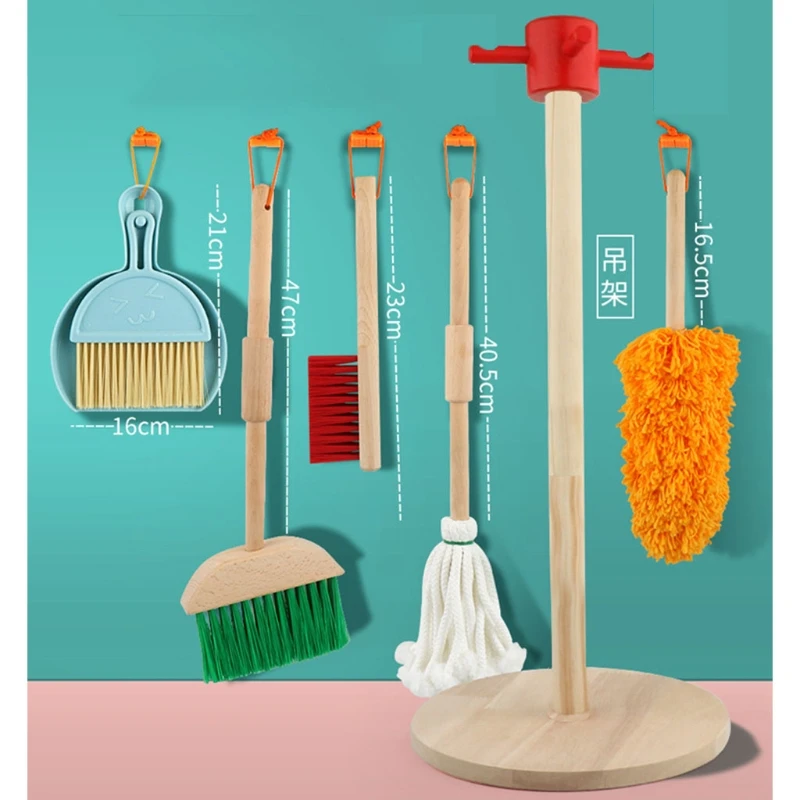 1Set Toddler Toy Gift for Kids Broom & Cleaning Set Toy with Broom Mop Duster Cleaner Interactive Play House Playsets
1Set Toddler Toy Gift for Kids Broom & Cleaning Set Toy with Broom Mop Duster Cleaner Interactive Play House Playsets