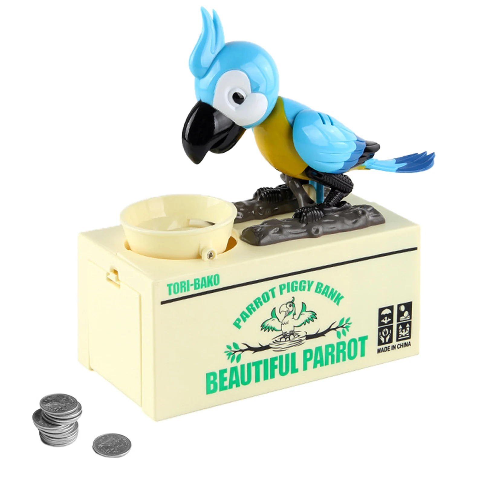 Parrot Piggy Bank Cute Hungry Eating Parrot Coin Bank Coin Munching Toy Money Saving Box Ideal Birthday Gift For Kids Children
Parrot Piggy Bank Cute Hungry Eating Parrot Coin Bank Coin Munching Toy Money Saving Box Ideal Birthday Gift For Kids Children