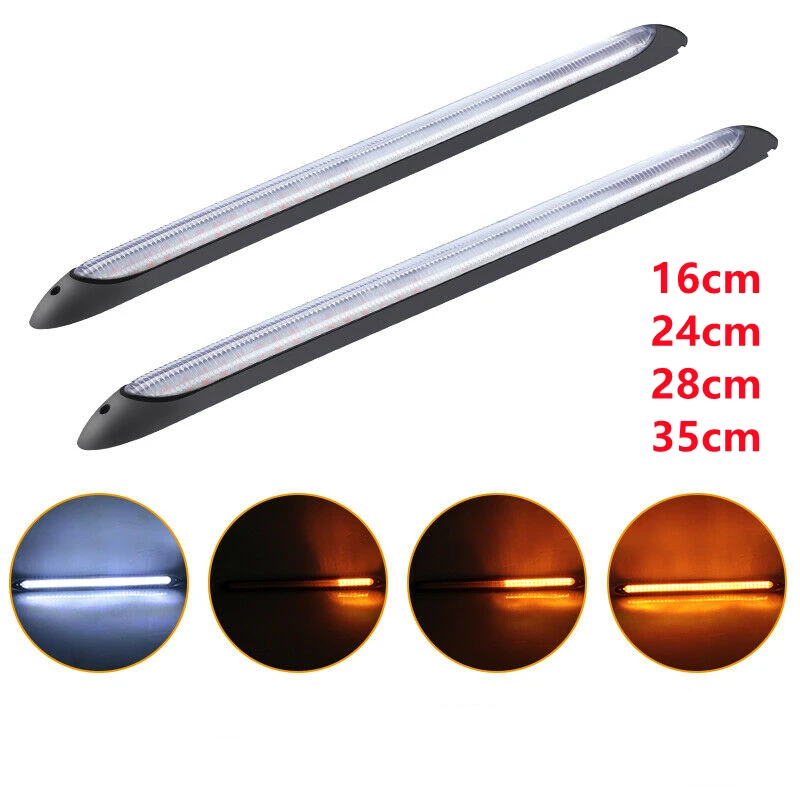 Car DRL Daytime Running Lights Waterproof Universal DC 12V LED Auto Headlight Sequential Turn Signal Yellow Flow Day Light White
Car DRL Daytime Running Lights Waterproof Universal DC 12V LED Auto Headlight Sequential Turn Signal Yellow Flow Day Light White