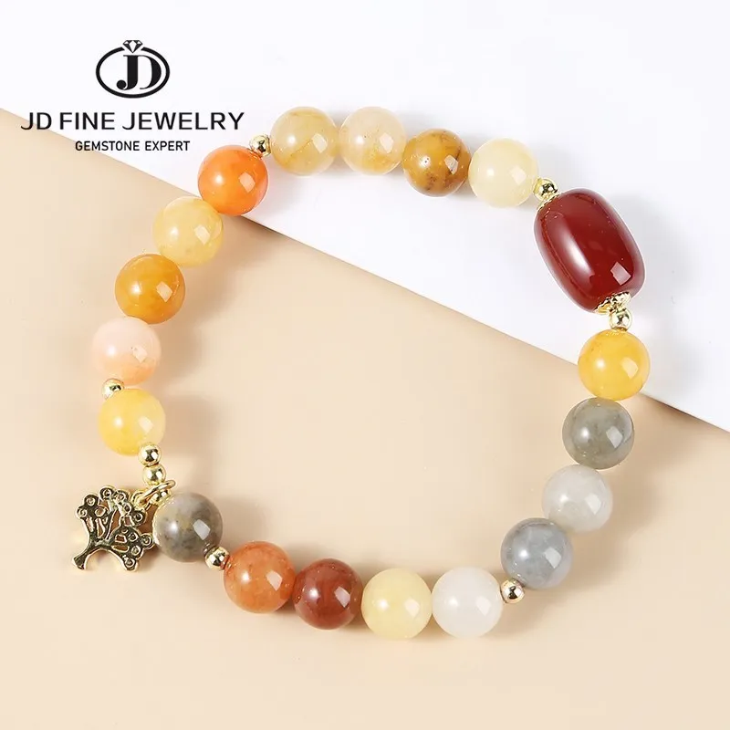JD Natural Stone Gold Color Jade Bracelets For Women Fashion Sweet Lift Tree Charms Bangles On Hand Girls Party Gifts Jewelry
JD Natural Stone Gold Color Jade Bracelets For Women Fashion Sweet Lift Tree Charms Bangles On Hand Girls Party Gifts Jewelry