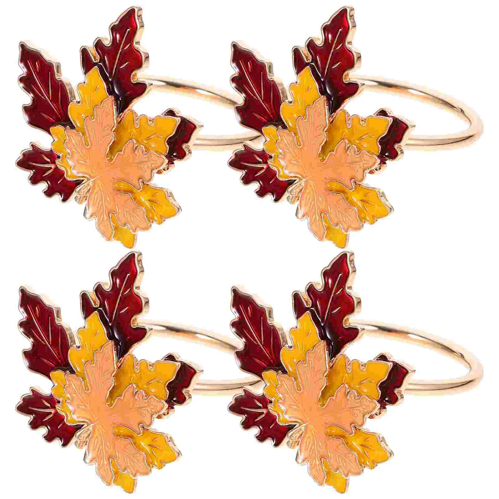 4 Pcs Maple Leaf Napkin Rings Leaves Fall Autumn Holder Wedding Stainless Steel Paper Napkins
4 Pcs Maple Leaf Napkin Rings Leaves Fall Autumn Holder Wedding Stainless Steel Paper Napkins