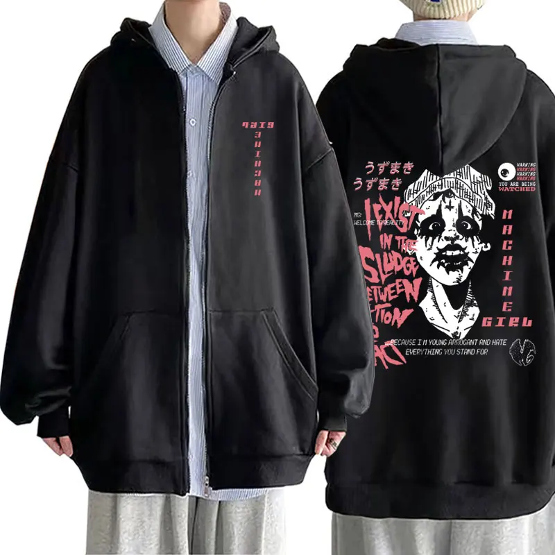 Machine Girl Because I'm Young Arrogant and Hate Everything You Stand for Zipper Hoodie Men Rock Vintage Coat Manga Streetwear
Machine Girl Because I'm Young Arrogant and Hate Everything You Stand for Zipper Hoodie Men Rock Vintage Coat Manga Streetwear