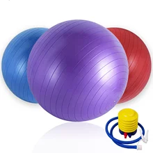 Yoga Ball,Pilates Stability Anti-Slip Anti-Burst Workout Ball with Pump, Balance Ball for Office,Home,Gym,Pregnant Woman,Fitness