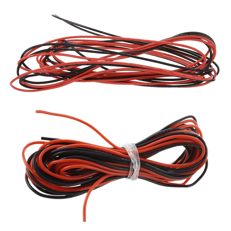 JFBL Hot AWG Silicone Rubber Wire Cable Red Black Flexible, 2X 18 Gauge & 2X 24 Gauge
JFBL Hot AWG Silicone Rubber Wire Cable Red Black Flexible, 2X 18 Gauge & 2X 24 Gauge
