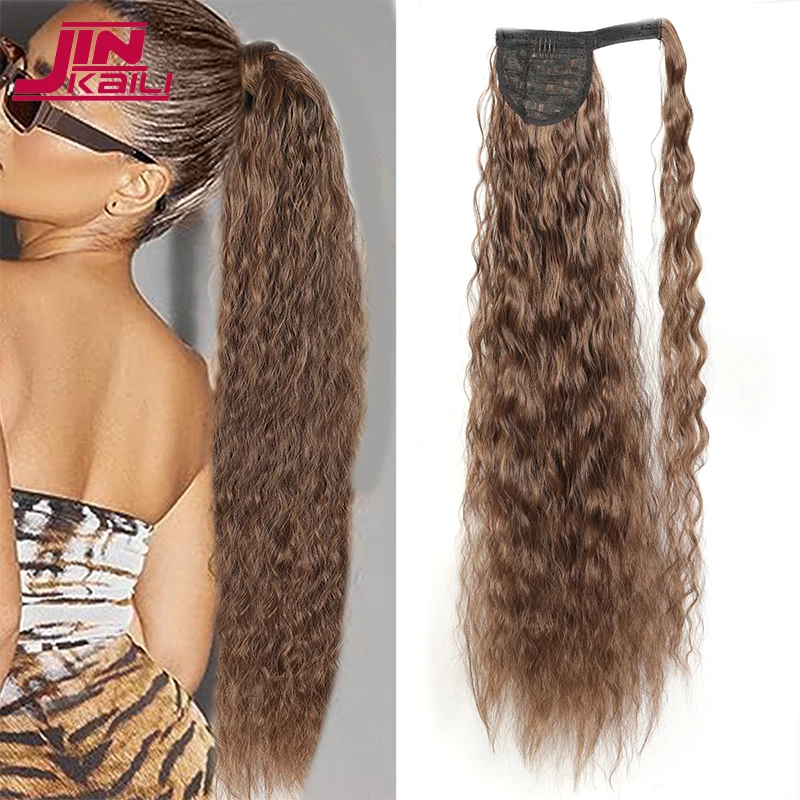 High Qualit Synthetic Ponytail Long Curly Ponytail Hair Extensions Wrap Around Pony Tail Heat Resistant Horsetail Hairpiece
High Qualit Synthetic Ponytail Long Curly Ponytail Hair Extensions Wrap Around Pony Tail Heat Resistant Horsetail Hairpiece