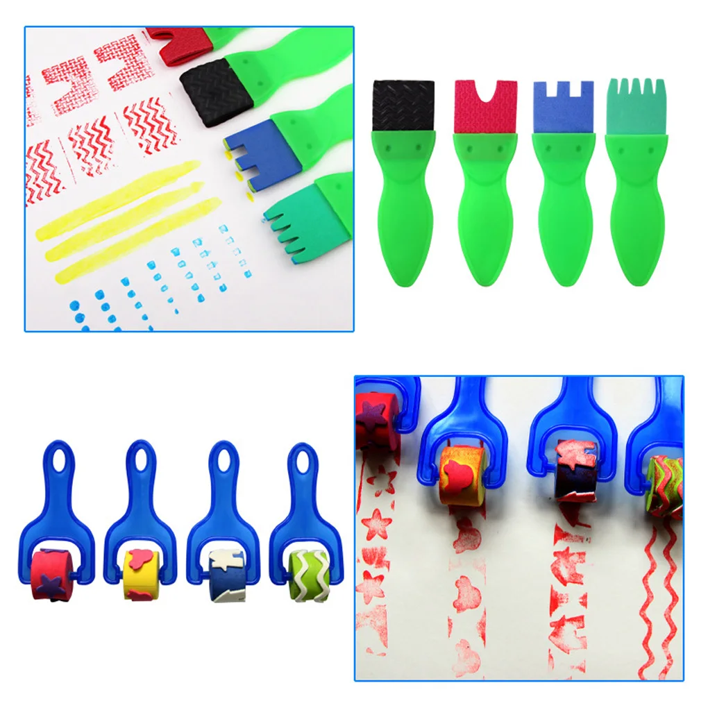 26/29pcs Kids Painting Set Early Learning Mini Flower Sponge Drawing Brushes Seals Rollers PVC Tote
26/29pcs Kids Painting Set Early Learning Mini Flower Sponge Drawing Brushes Seals Rollers PVC Tote