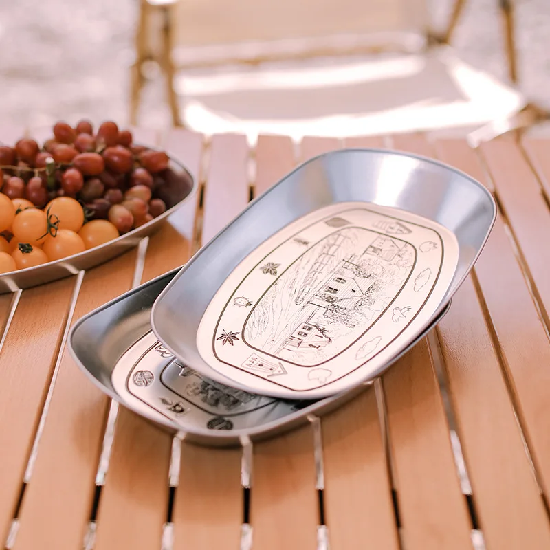 Outdoor tinplate fruit plate metal melon seeds snack tray French fries dish boat-shaped sundries tray
Outdoor tinplate fruit plate metal melon seeds snack tray French fries dish boat-shaped sundries tray