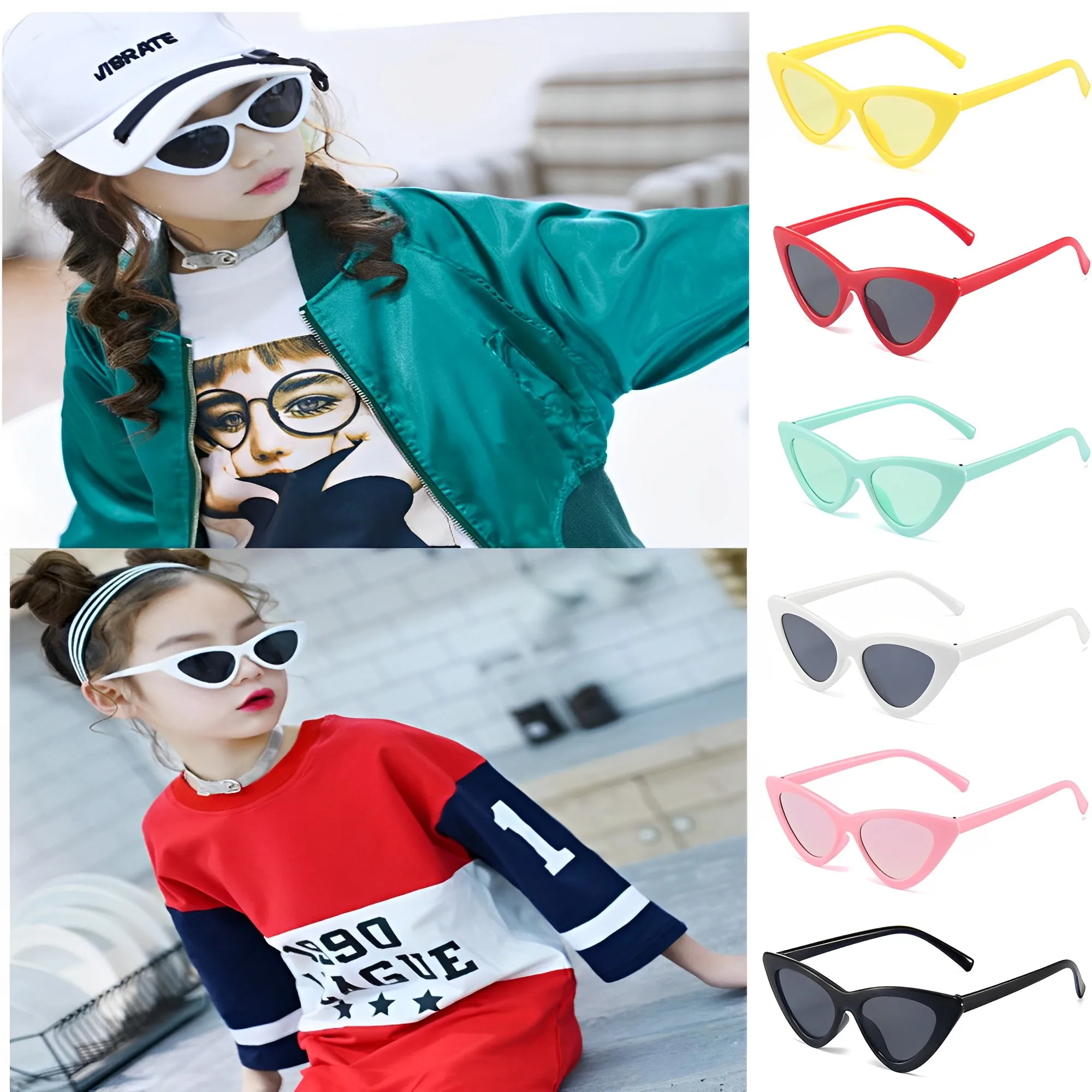 Cat Eye Kids Sunglasses Fashion Brand Child Sun Glasses Anti-Uv Baby Sun-Shading Girls Boys Sunglass Outdoor Car Eyewear
Cat Eye Kids Sunglasses Fashion Brand Child Sun Glasses Anti-Uv Baby Sun-Shading Girls Boys Sunglass Outdoor Car Eyewear