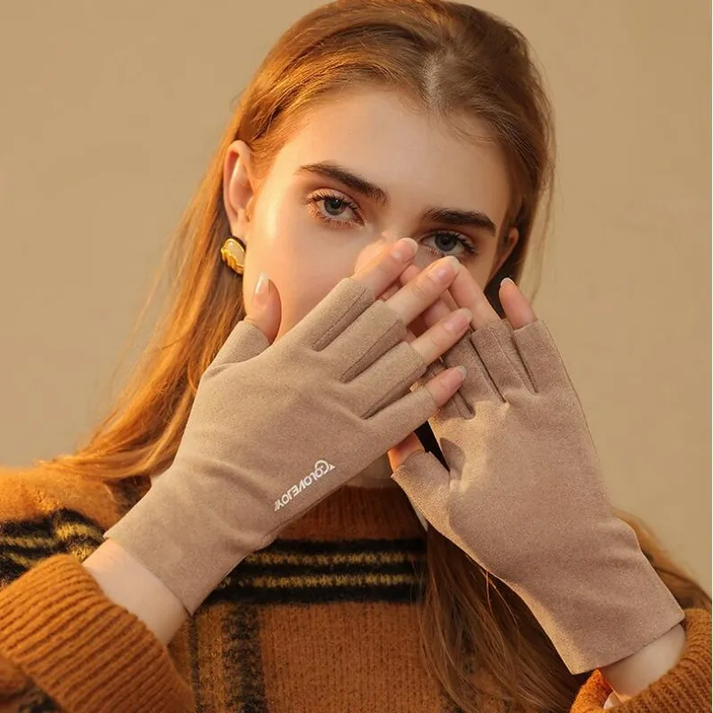 2022Korean Half Finger Cycling Hiking Sun Protection Driving Gloves Autumn Winter Warm Gloves With Protect From UV Manicure Lamp
2022Korean Half Finger Cycling Hiking Sun Protection Driving Gloves Autumn Winter Warm Gloves With Protect From UV Manicure Lamp