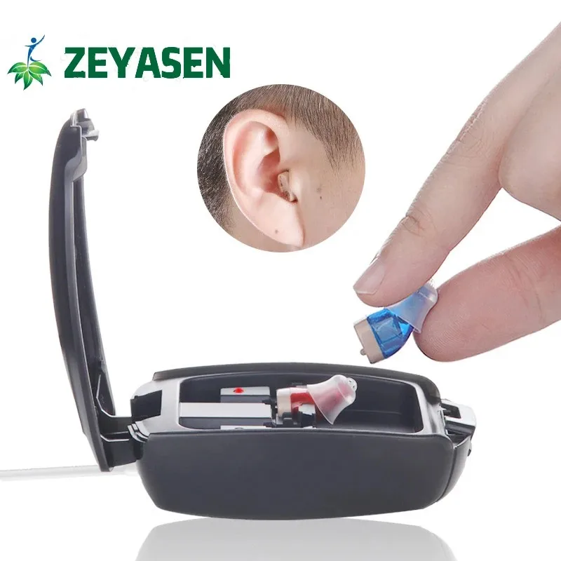 

Zeysen Hearing Aids Audifonos Mini Sound Amplifier for Deafness/the Elderly Volume Control Soft Ear Care Moderate to Severe Loss