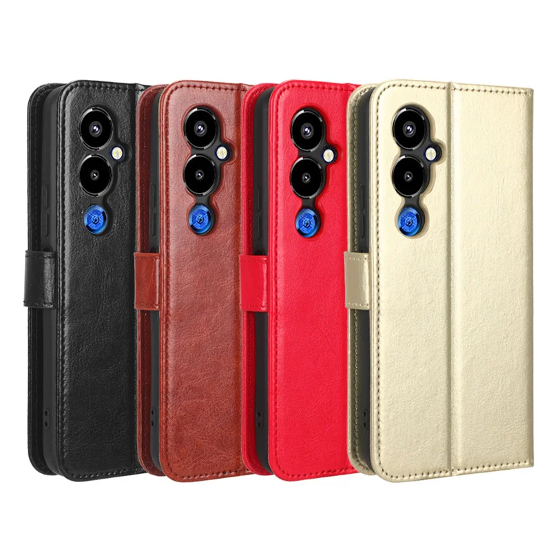 

For Tecno Pova 4 Pro Pova3 2 Flip Case Leather Book Capa Spark 9 Pro 8C GO Camon 19 18 9T 8P Phone Cover Wallet Funda Pova 3 Neo