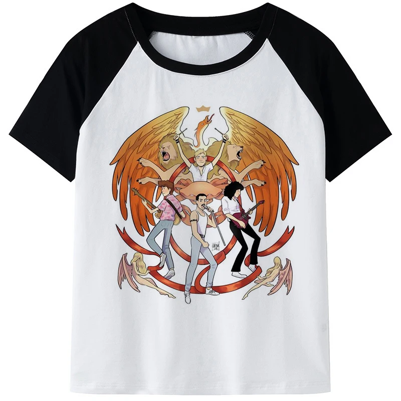 Freddie Mercury Queen Band футболка женская летняя Harajuku Винтажная Футболка Ullzang смешная с