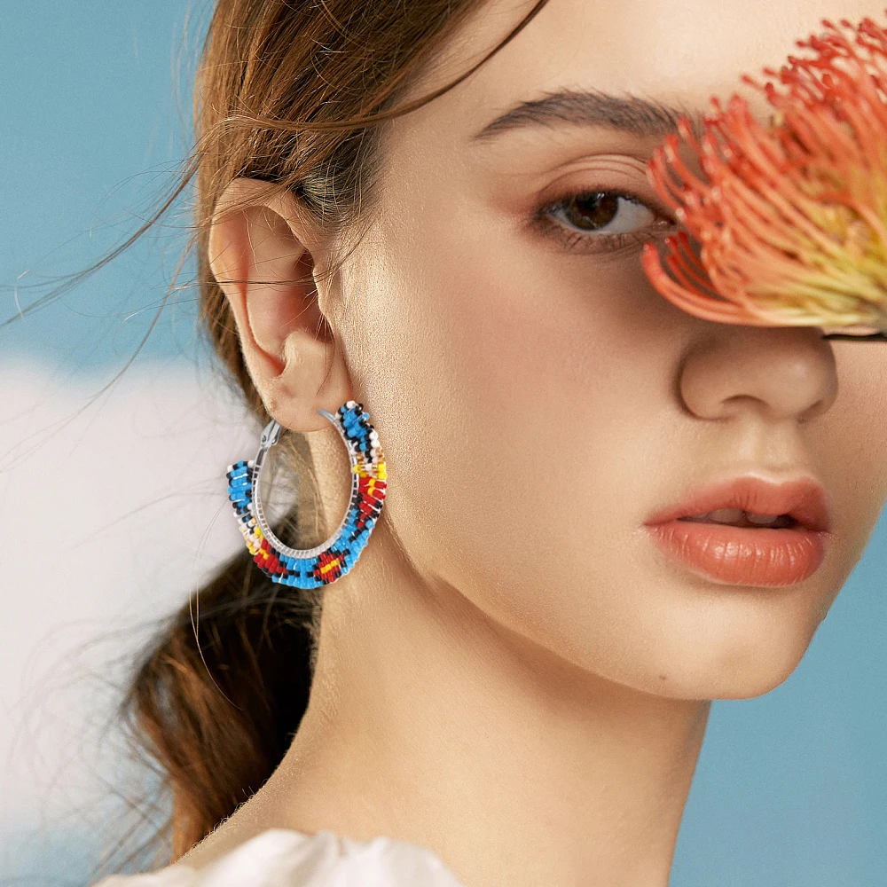 Go2boho Новое поступление стальные модные ювелирные изделия серьги Миюки бусины плетеные иглы Кольцо Серьги для женщин
Go2boho Новое поступление стальные модные ювелирные изделия серьги Миюки бусины плетеные иглы Кольцо Серьги для женщин
