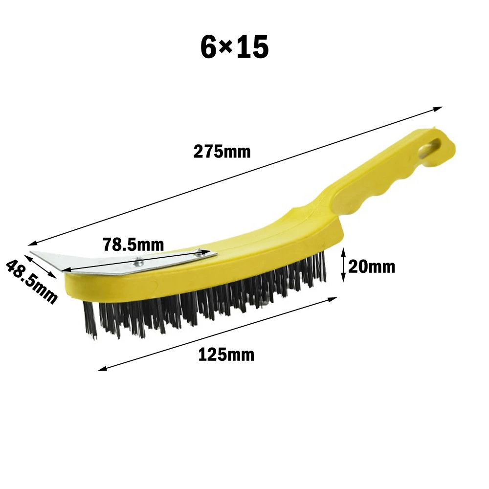 11In Multipurpose Steel Wire Brush With Metal Scraper Plastic Handle For Rust Welding Swarf Paint Removal Cleaning Rust Brush
11In Multipurpose Steel Wire Brush With Metal Scraper Plastic Handle For Rust Welding Swarf Paint Removal Cleaning Rust Brush