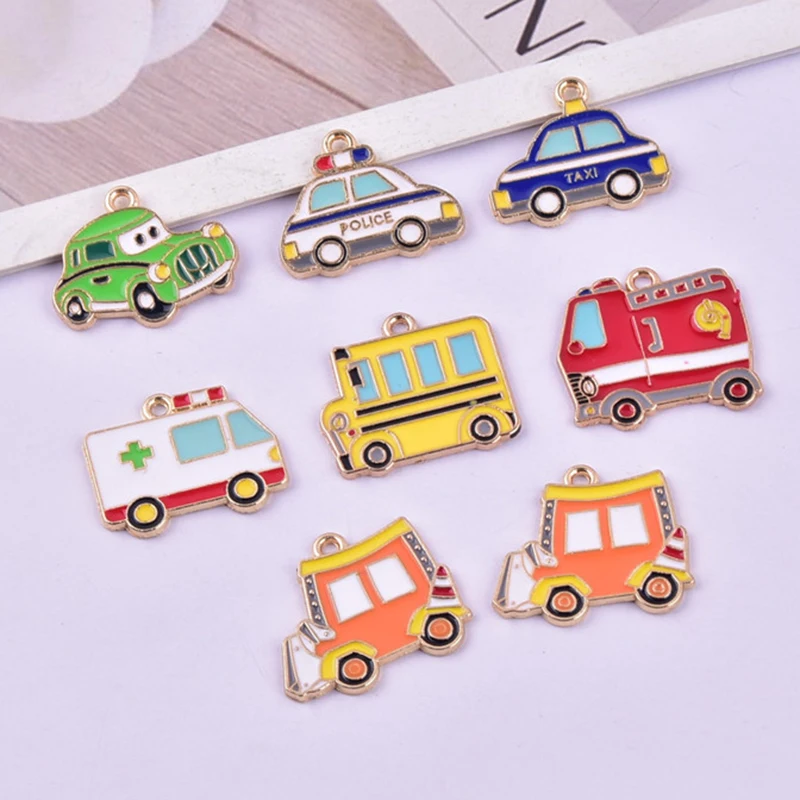 10pcs Cartoon Car Enamel Metal Charms School Bus Taxi Making Accessories for Earring Bracelet Necklace Finding for Women Gifts 
10pcs Cartoon Car Enamel Metal Charms School Bus Taxi Making Accessories for Earring Bracelet Necklace Finding for Women Gifts