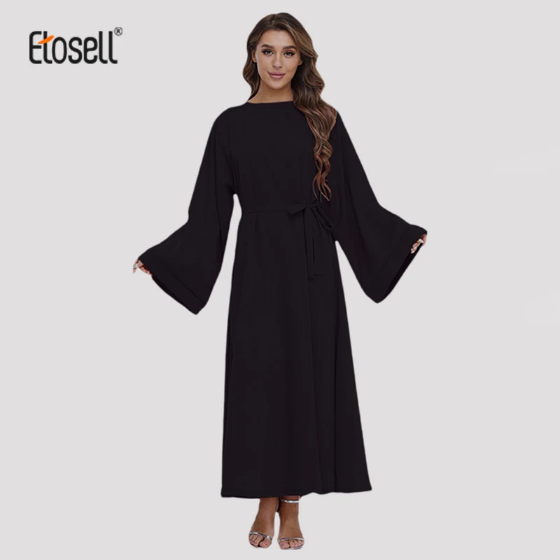 Модное мусульманское платье ETOSELL, весна-осень, однотонные свободные платья макси с длинным рукавом, женское платье Среднего Востока, элеган... 
Модное мусульманское платье ETOSELL, весна-осень, однотонные свободные платья макси с длинным рукавом, женское платье Среднего Востока, элеган...