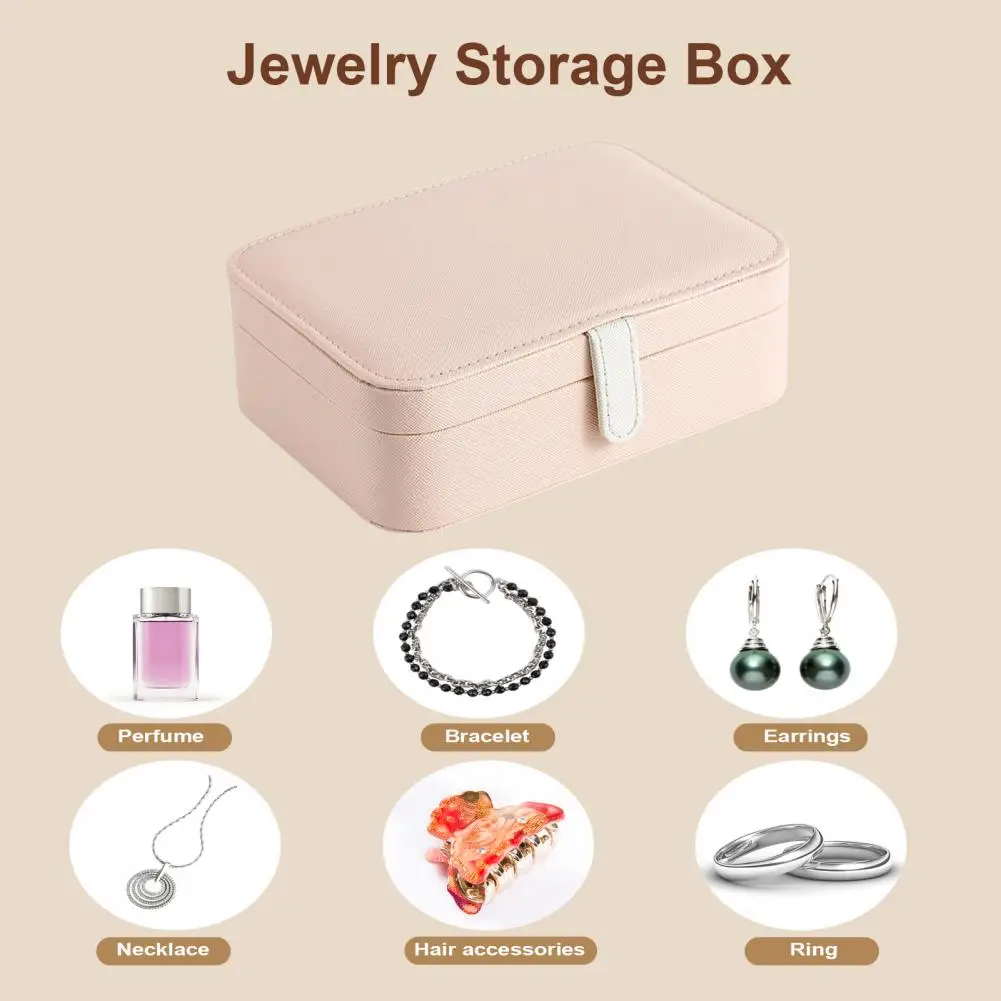 Practical Double Layer Compact Size Jewelry Box Earrings Rings Organizer Case Wear Resistant Jewelry Storage Box for Girl
Practical Double Layer Compact Size Jewelry Box Earrings Rings Organizer Case Wear Resistant Jewelry Storage Box for Girl