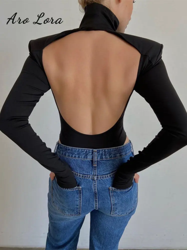 Пикантный боди с открытой спиной Женская облегающая футболка с длинным рукавом и высоким воротником 2023 весенние повседневные однотонные о...
Пикантный боди с открытой спиной Женская облегающая футболка с длинным рукавом и высоким воротником 2023 весенние повседневные однотонные о...