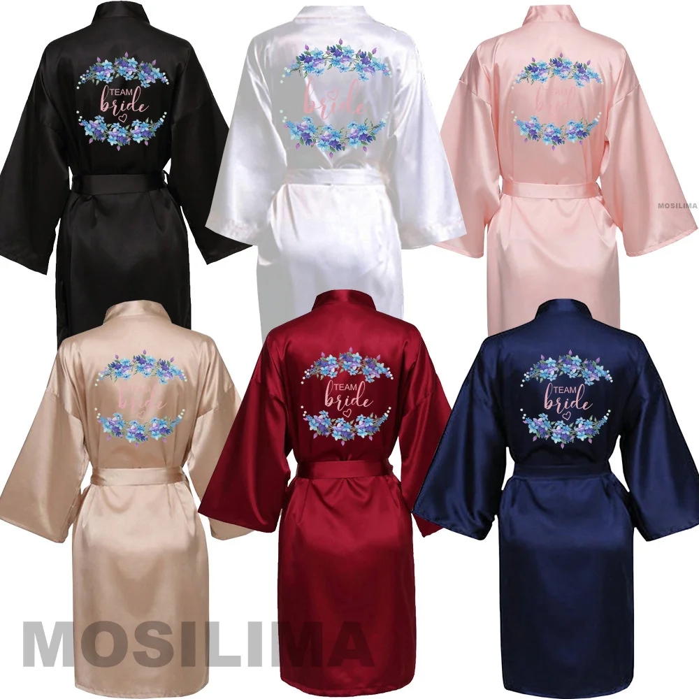 Wedding Party Team Bride Robe With Black Letters Kimono Satin Pajamas Bridesmaid Bathrobe SP014
Wedding Party Team Bride Robe With Black Letters Kimono Satin Pajamas Bridesmaid Bathrobe SP014