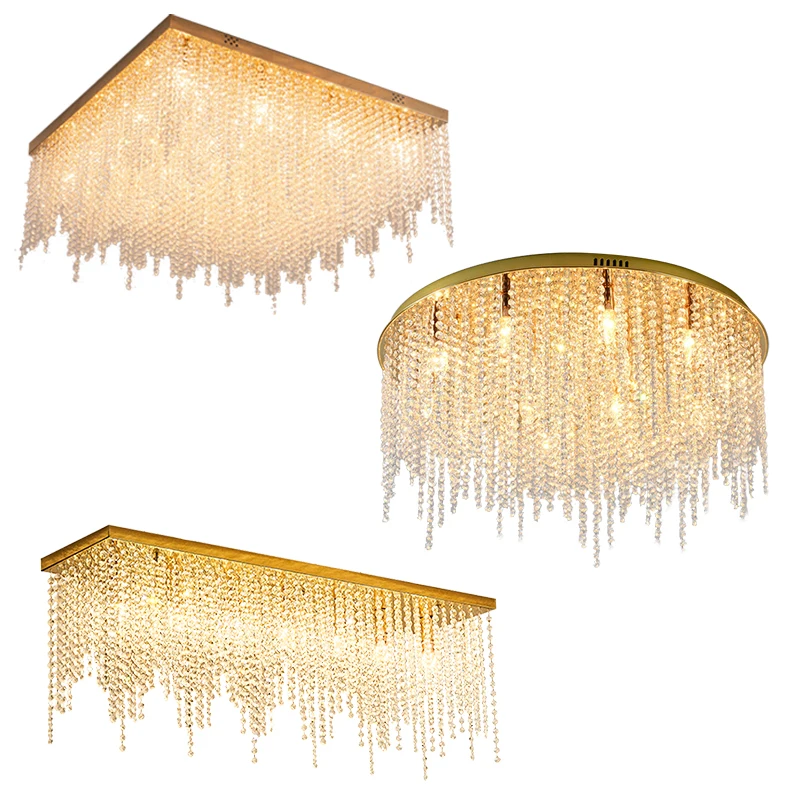 Luxury Crystal Tassel Ceiling Lights 2023 LED Lighting Modern Ceiling Lamps New Home Decor Plafonnier Living Room Decoration
Luxury Crystal Tassel Ceiling Lights 2023 LED Lighting Modern Ceiling Lamps New Home Decor Plafonnier Living Room Decoration