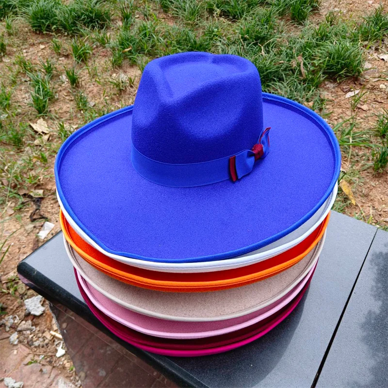 Fedora Love Top Soft Hat Bow Ribbon Men's and Women's 10cm Wide brim Panama Hat Autumn and Winter Hat sombrero
Fedora Love Top Soft Hat Bow Ribbon Men's and Women's 10cm Wide brim Panama Hat Autumn and Winter Hat sombrero