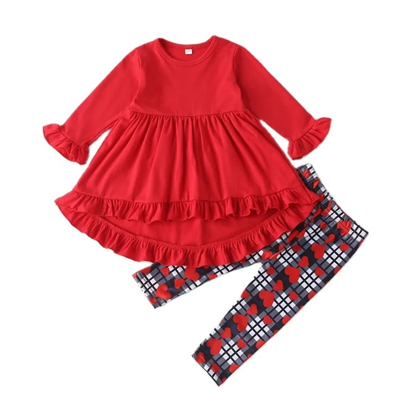 Toddler Baby Clothing Sets for Girl Fashion Solid Dress Top + Love Print Long Pants Suit Sping New Kids Clothes Girls Outfits 
Toddler Baby Clothing Sets for Girl Fashion Solid Dress Top + Love Print Long Pants Suit Sping New Kids Clothes Girls Outfits