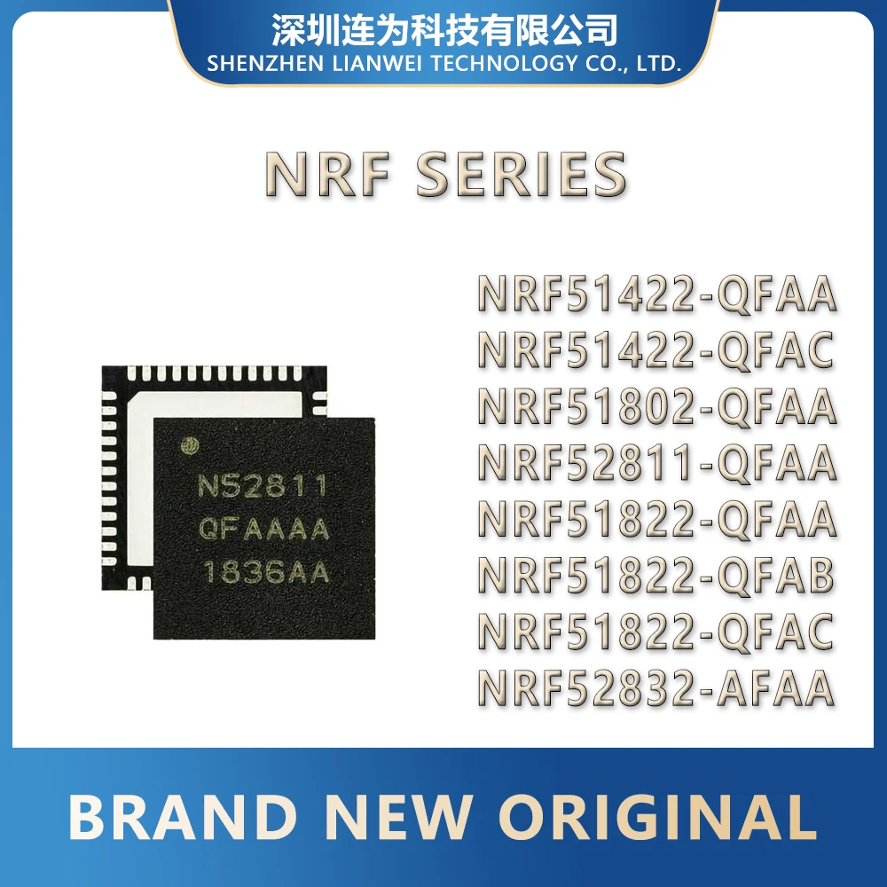 NRF51422-QFAA NRF51422-QFAC NRF51802-QFAA NRF52811-QFAA NRF51822-QFAA NRF51822-QFAB NRF51822-QFAC NRF52832-QFAA NRF IC Chip MCU
NRF51422-QFAA NRF51422-QFAC NRF51802-QFAA NRF52811-QFAA NRF51822-QFAA NRF51822-QFAB NRF51822-QFAC NRF52832-QFAA NRF IC Chip MCU