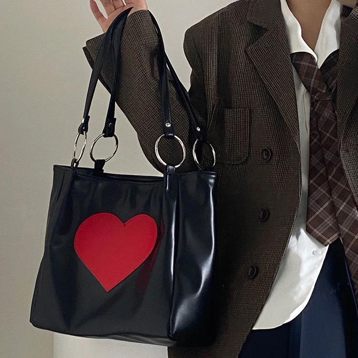 Xiuya Harajuku Kawaii Shoulder Bag Women Japanese Cute Heart Lolita Tote Bag Ladies Handbags 2022 Big Shopper With Zipper
Xiuya Harajuku Kawaii Shoulder Bag Women Japanese Cute Heart Lolita Tote Bag Ladies Handbags 2022 Big Shopper With Zipper