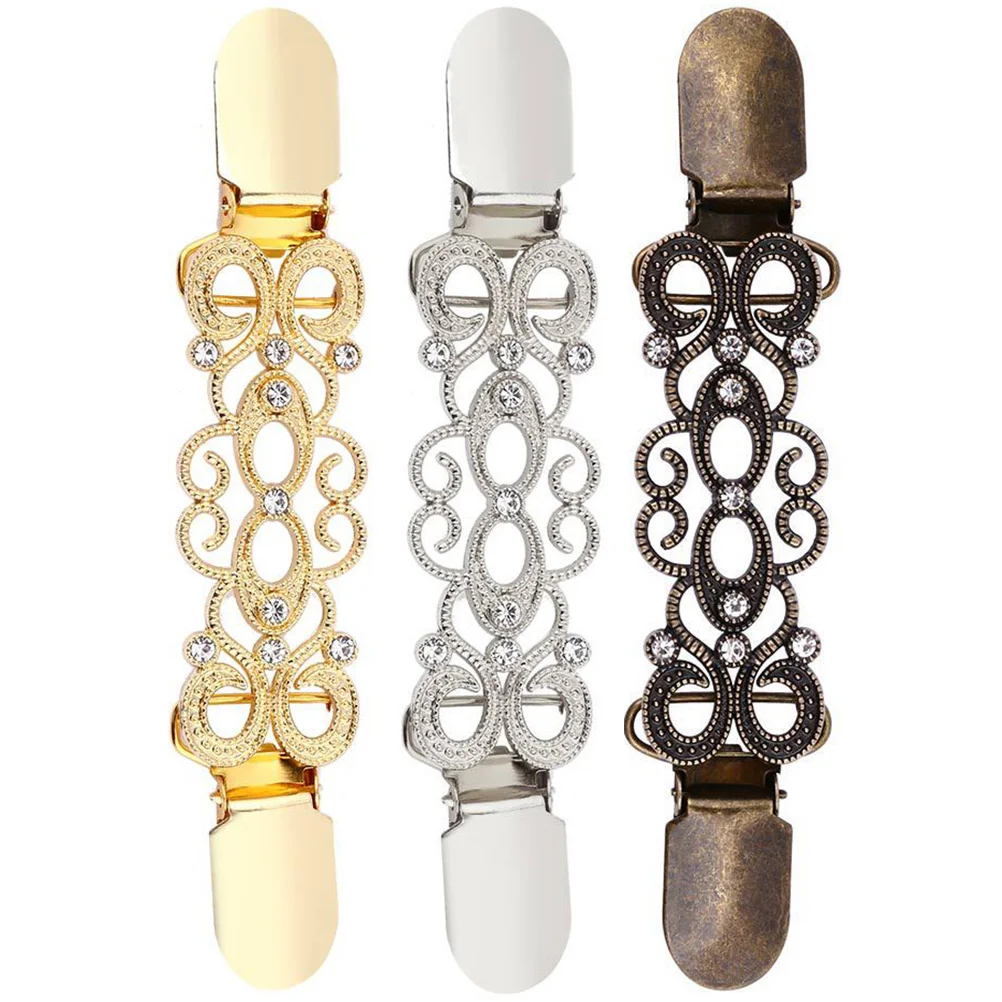 3 Pcs Collar Clip Connection Buckle Chic Breastpins Silver Dress Women Zinc Alloy Cloth Small Woman Womens Sweater for kids
3 Pcs Collar Clip Connection Buckle Chic Breastpins Silver Dress Women Zinc Alloy Cloth Small Woman Womens Sweater for kids
