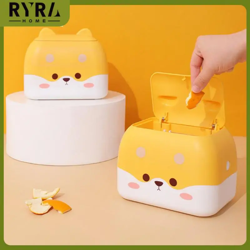 1pcs Cartoon Trash Bin Office Desktop Garbage Basket Press Type Tissue Box Waste Bins Pp With Cover Cheese Dog Storage Box
1pcs Cartoon Trash Bin Office Desktop Garbage Basket Press Type Tissue Box Waste Bins Pp With Cover Cheese Dog Storage Box
