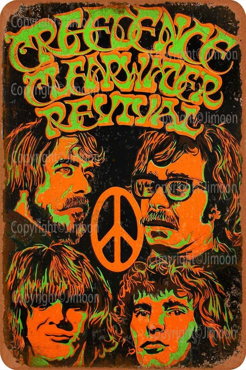 Creedence Clearwater Revival Vintage Tin Sign Art Iron Painting Rusty Poster Decoration Aluminum plaque
Creedence Clearwater Revival Vintage Tin Sign Art Iron Painting Rusty Poster Decoration Aluminum plaque