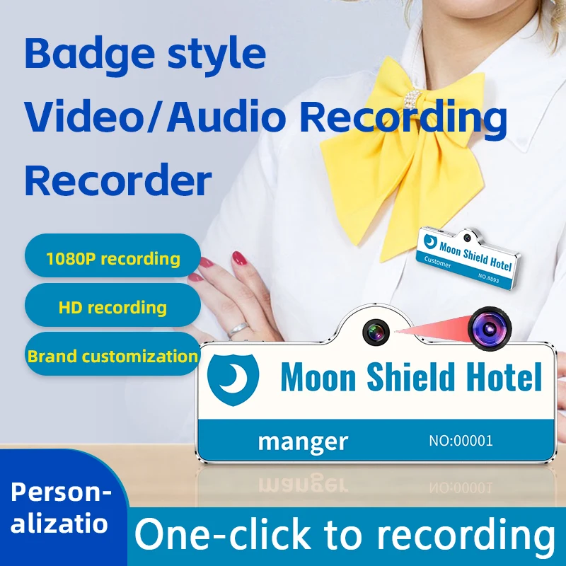 Mini Camera 1080P HD Badge Body Worn Loop Recording Portable Body Camcorders Video and Audio Surveillance Recorder for Working
Mini Camera 1080P HD Badge Body Worn Loop Recording Portable Body Camcorders Video and Audio Surveillance Recorder for Working