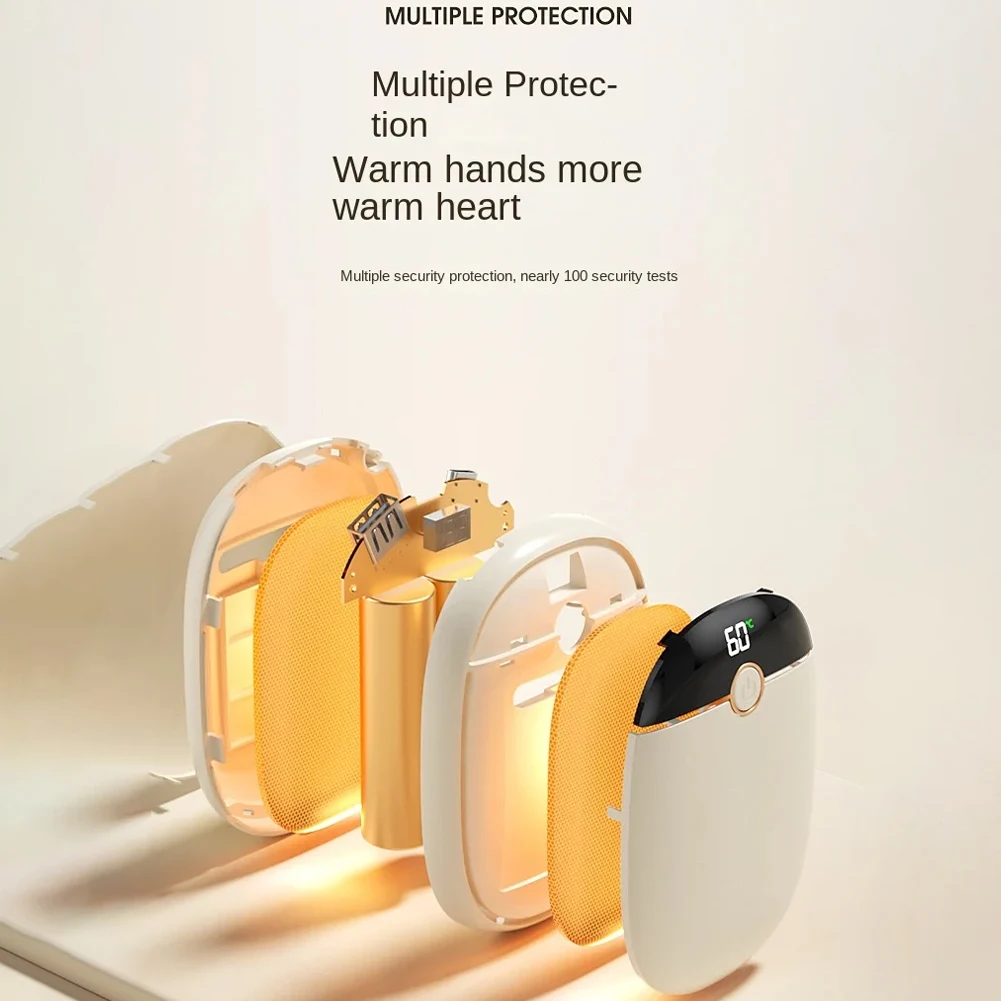 1PCS Hand Warmer Mobile Power Dual-Purpose RecharGeable Double-Sided Heating 5200mAh Portable 112x60x40mm 4colors Optional
1PCS Hand Warmer Mobile Power Dual-Purpose RecharGeable Double-Sided Heating 5200mAh Portable 112x60x40mm 4colors Optional