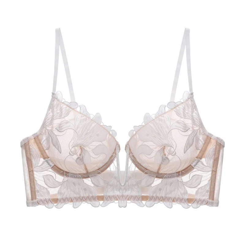 Sexy Lace Embroidery Bra Lingerie Women Underwear Push Up Floral Transparent Brassiere Comfortable Sleep Bras Sujetadores Sexis
Sexy Lace Embroidery Bra Lingerie Women Underwear Push Up Floral Transparent Brassiere Comfortable Sleep Bras Sujetadores Sexis