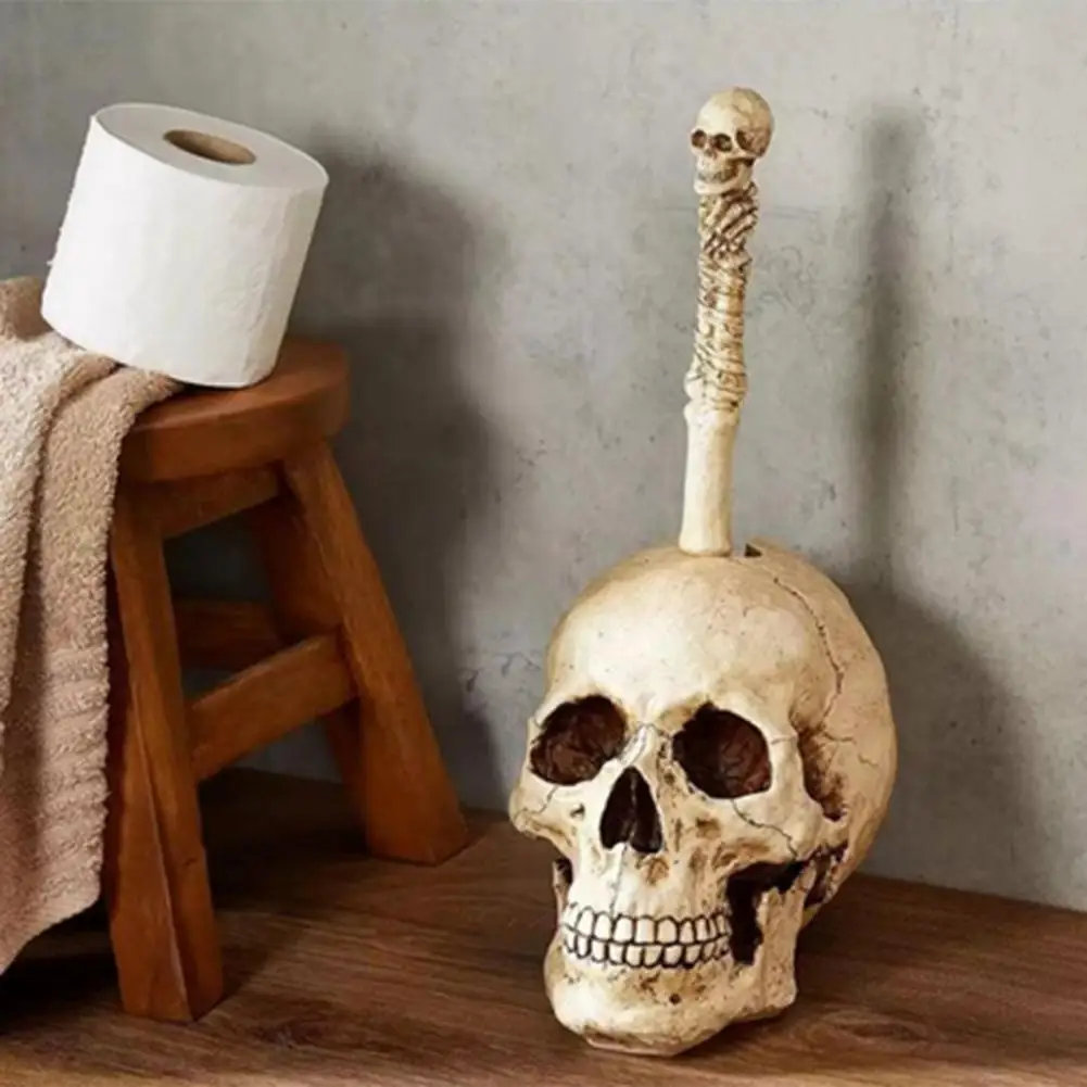 1 Set Skull Toilet Brush Holder Scary Skull Decoration Waterproof Festive Halloween Decoration Skull Bathroom Brush For Bathroom
1 Set Skull Toilet Brush Holder Scary Skull Decoration Waterproof Festive Halloween Decoration Skull Bathroom Brush For Bathroom