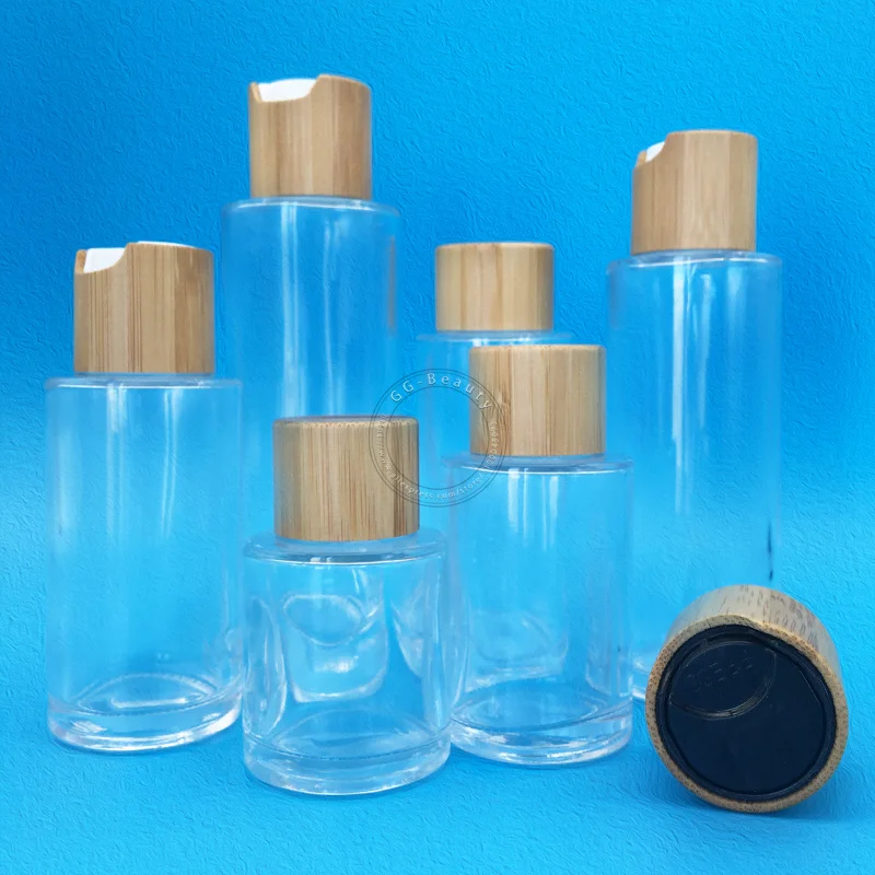 Прозрачные стеклянные бутылки 30 мл, 60 мл, 100 мл, 120 мл с дружественной бамбуковой крышкой
Прозрачные стеклянные бутылки 30 мл, 60 мл, 100 мл, 120 мл с дружественной бамбуковой крышкой