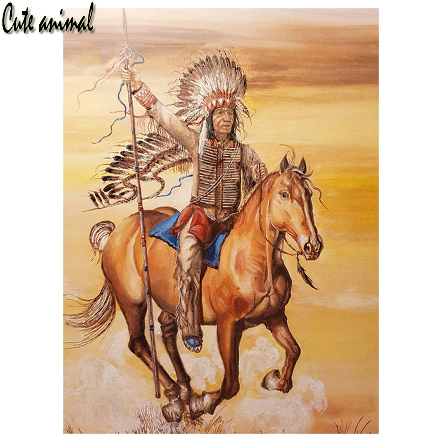5D Diamond Painting Indian Warrior Horse Diamond Mosaic Cross Stitch Embroidery Kit Picture Of Rhinestone Home Decor Gift
5D Diamond Painting Indian Warrior Horse Diamond Mosaic Cross Stitch Embroidery Kit Picture Of Rhinestone Home Decor Gift