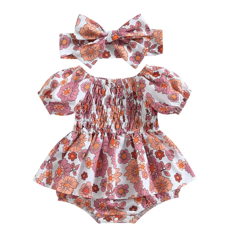 Боди для новорожденных девочек, летняя одежда 2023, повседневный комбинезон с коротким рукавом, открытыми плечами и цветочной пачкой, с повязкой на голову 
Боди для новорожденных девочек, летняя одежда 2023, повседневный комбинезон с коротким рукавом, открытыми плечами и цветочной пачкой, с повязкой на голову