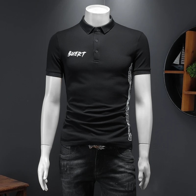 2022 Spring Letter Printed Polo Shirts Men's Short Sleeve Lapel Tee Tops Casual Slim Fit Business Social Polos Streetwear Shirt
2022 Spring Letter Printed Polo Shirts Men's Short Sleeve Lapel Tee Tops Casual Slim Fit Business Social Polos Streetwear Shirt