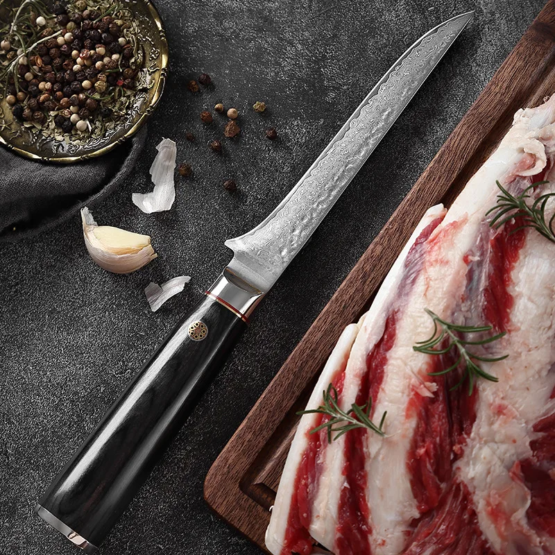 Kitchen Boning Knife Lasting Sharp 67 Layers Damascus Steel Kitchen Knives Wood Handle Kitchen Knife
Kitchen Boning Knife Lasting Sharp 67 Layers Damascus Steel Kitchen Knives Wood Handle Kitchen Knife
