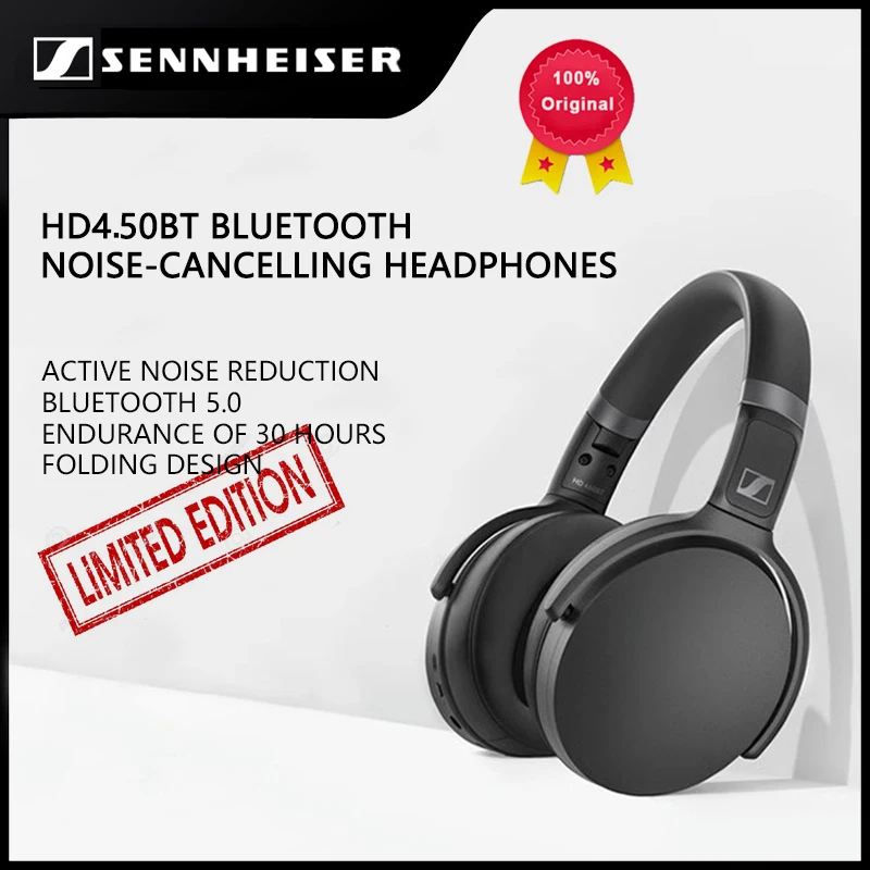 Original SENNHEISER HD450BTNC Bluetooth Wireless Headphones Active Noise Cancellation Hi-Fi Headset Sport Bass Gaming Earphone
Original SENNHEISER HD450BTNC Bluetooth Wireless Headphones Active Noise Cancellation Hi-Fi Headset Sport Bass Gaming Earphone