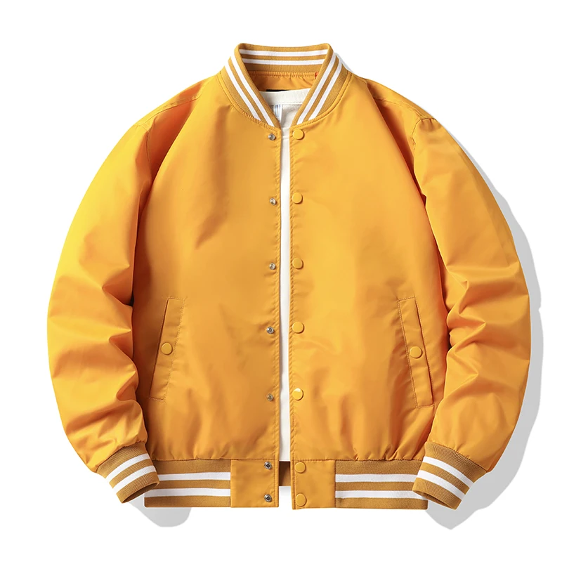 Spring Autumn Thin Bomber Jacket Mens Clothing Trends Outerwear Solid Color Single Breasted Men Bomber Jacket Hip Hop Military
Spring Autumn Thin Bomber Jacket Mens Clothing Trends Outerwear Solid Color Single Breasted Men Bomber Jacket Hip Hop Military