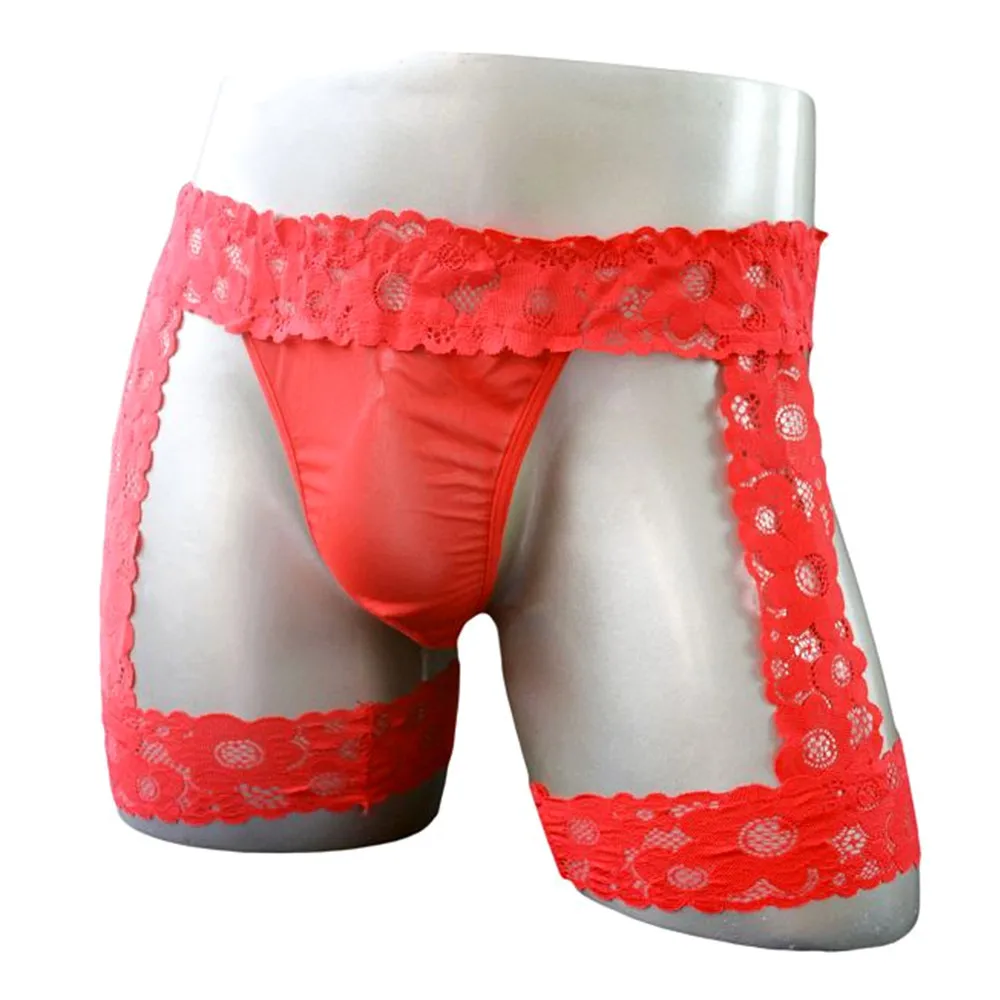 Sissy G String Hommes Hollow Out Lace Bandage Leg Sexy Gay Lingerie for Men Novel Elatic Lace Thong for Men 4 Colors
Sissy G String Hommes Hollow Out Lace Bandage Leg Sexy Gay Lingerie for Men Novel Elatic Lace Thong for Men 4 Colors