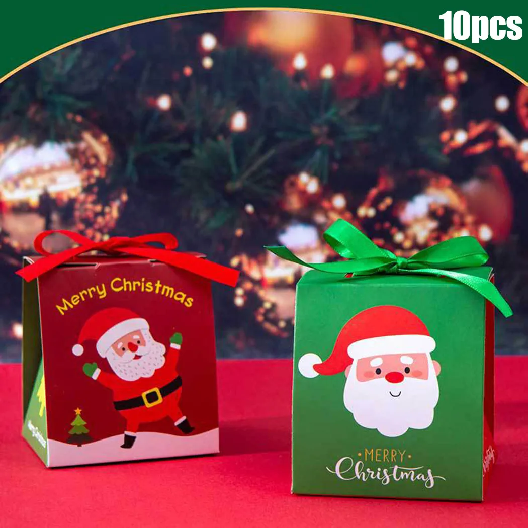 10Pcs 2023 New Christmas Santa Claus Party Paper Favour Candy Sweet Gift Boxes Wrapping Gift Bags Supplies
10Pcs 2023 New Christmas Santa Claus Party Paper Favour Candy Sweet Gift Boxes Wrapping Gift Bags Supplies