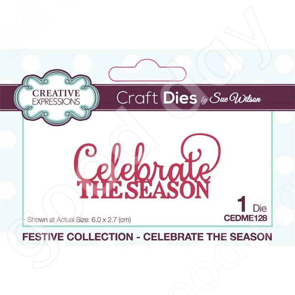 Arrival New Celebrate The Season Metal Cutting Dies Scrapbook Diary Decoration Embossing Template Diy Greeting Card Handmade
Arrival New Celebrate The Season Metal Cutting Dies Scrapbook Diary Decoration Embossing Template Diy Greeting Card Handmade