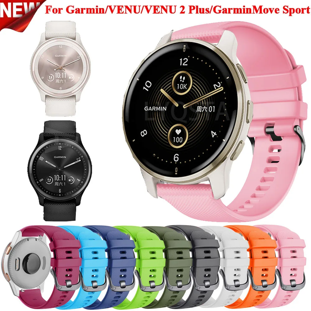 20 22mm Smart Watch Strap For Garmin Venu/SQ/Venu2 Plus/Venu 2 Silicone Wristband Correa For GarminMove Sport Forerunner 158 55
20 22mm Smart Watch Strap For Garmin Venu/SQ/Venu2 Plus/Venu 2 Silicone Wristband Correa For GarminMove Sport Forerunner 158 55