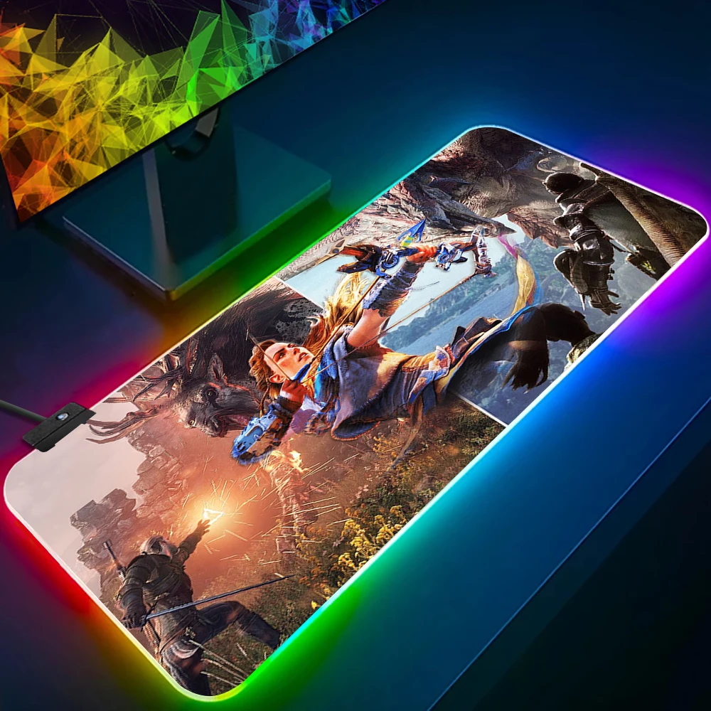 Game Horizon Zero Dawn RGB Pc Gamer Keyboard Mouse Pad Mousepad LED Glowing Mouse Mats Rubber Gaming Computer Mausepad
Game Horizon Zero Dawn RGB Pc Gamer Keyboard Mouse Pad Mousepad LED Glowing Mouse Mats Rubber Gaming Computer Mausepad