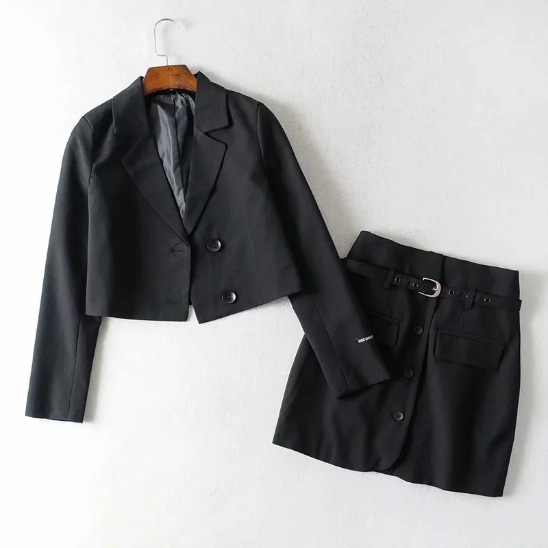 Student Slim Blazer Suit Two Piece Set Women Casual Commute Blazer Preppy Style Mini Skirts Set Single Breasted Striped Blazer
Student Slim Blazer Suit Two Piece Set Women Casual Commute Blazer Preppy Style Mini Skirts Set Single Breasted Striped Blazer