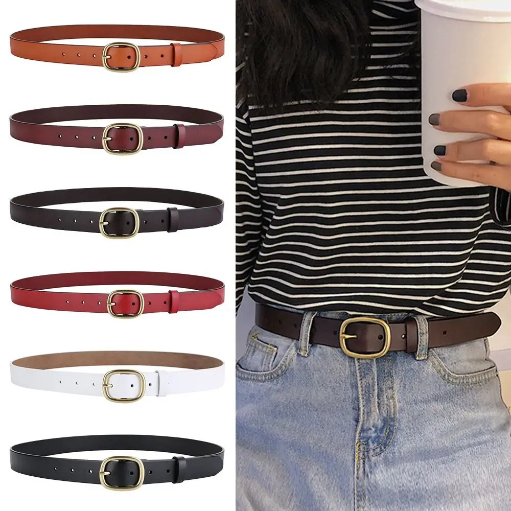 Women All-match Wild Skirt Casual Pin Buckle Waistband Ladies Dress Belts Pants Bands Genuine Leather Belt
Women All-match Wild Skirt Casual Pin Buckle Waistband Ladies Dress Belts Pants Bands Genuine Leather Belt