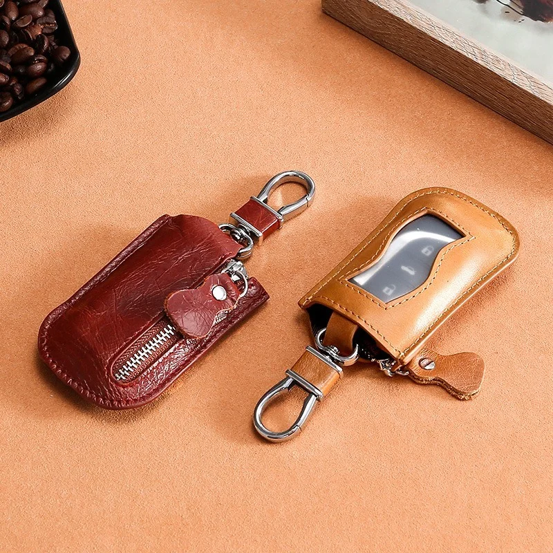 2022 New Car Key Bag Leather Zipper Unisex Retro Casual Portable Small Anti-lost Anti-scratch Suitable for Most Cars
2022 New Car Key Bag Leather Zipper Unisex Retro Casual Portable Small Anti-lost Anti-scratch Suitable for Most Cars